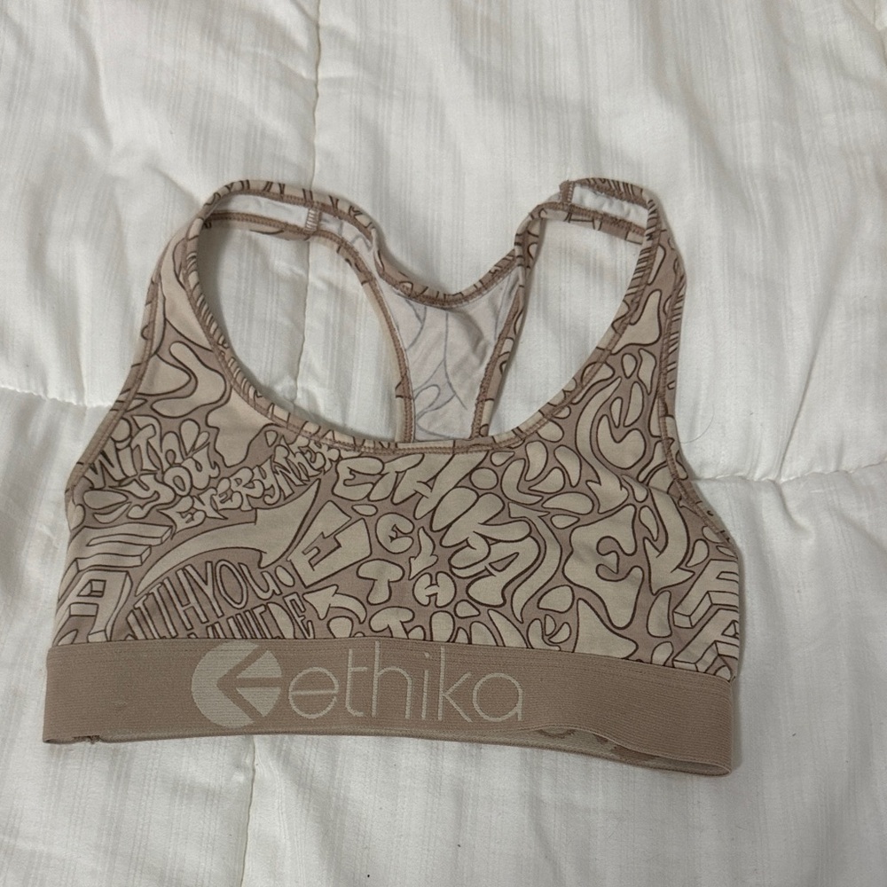 Beige ethika sports bras-Girls xs